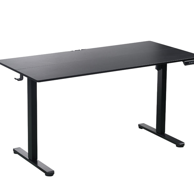 140 x 70cm Electric Standing Desk Height Adjustable Motorised Electric Sit Stand in Black