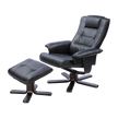 PU Leather Massage Chair Recliner Ottoman Lounge Remote