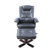 PU Leather Massage Chair Recliner Ottoman Lounge Remote