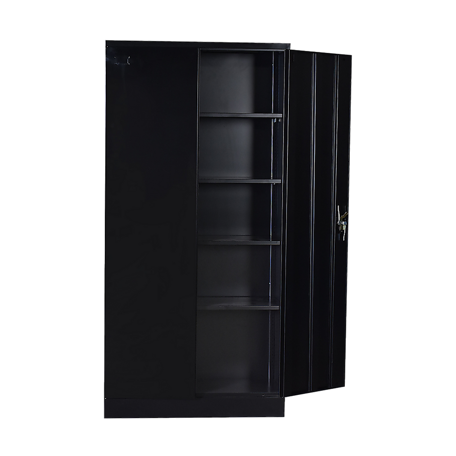 Two-Door Shelf Office Gym Filing Storage Locker Cabinet Safe