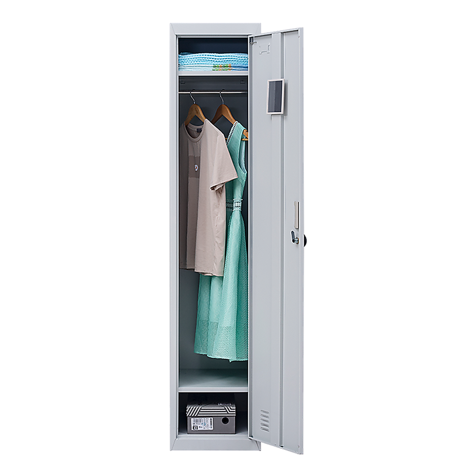 One-Door Office Gym Shed Clothing Locker Cabinet