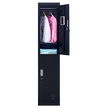2-Door Vertical Locker for Office Gym Shed School Home Storage