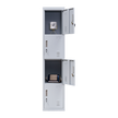 4-Door Vertical Locker for Office Gym Shed School Home Storage