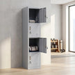 4-Door Vertical Locker for Office Gym Shed School Home Storage
