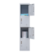 4-Door Vertical Locker for Office Gym Shed School Home Storage