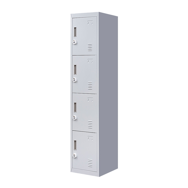 4-Door Vertical Locker for Office Gym Shed School Home Storage