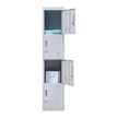 4-Door Vertical Locker for Office Gym Shed School Home Storage