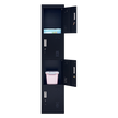 4-Door Vertical Locker for Office Gym Shed School Home Storage