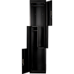 Black Two-Door L-shaped Office Gym Shed Storage Lockers