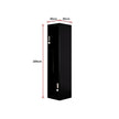 Black Two-Door L-shaped Office Gym Shed Storage Lockers