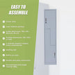 Grey Two-Door L-shaped Office Gym Shed Storage Lockers