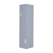 Grey Two-Door L-shaped Office Gym Shed Storage Lockers