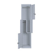 Grey Two-Door L-shaped Office Gym Shed Storage Lockers