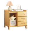 Bamboo Bedside Table Nightstand Storage Bedroom Sofa Side Stand