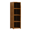 Bamboo 4-Shelf Bookcase – Adjustable Display Storage Rack Stand for Living Room, Bedroom, Office or Home Organisation