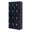 12-Door Locker for Office Gym Shed School Home Storage - Standard Lock with Keys