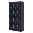 12-Door Locker for Office Gym Shed School Home Storage - 3-Digit Combination Lock