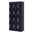 12-Door Locker for Office Gym Shed School Home Storage - 4-Digit Combination Lock