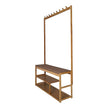 97x168cm Hallway Bench Coat Rack Stand Multifunctional Hall Shelf Entryway