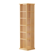 360 Rotating Bookshelf Bamboo Storage Display Rack Shelving in Wood