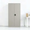 Two-Door Metal Cabinet Shelf Storage for Home Office Gym