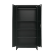 Two-Door Metal Cabinet Shelf Storage for Home Office Gym