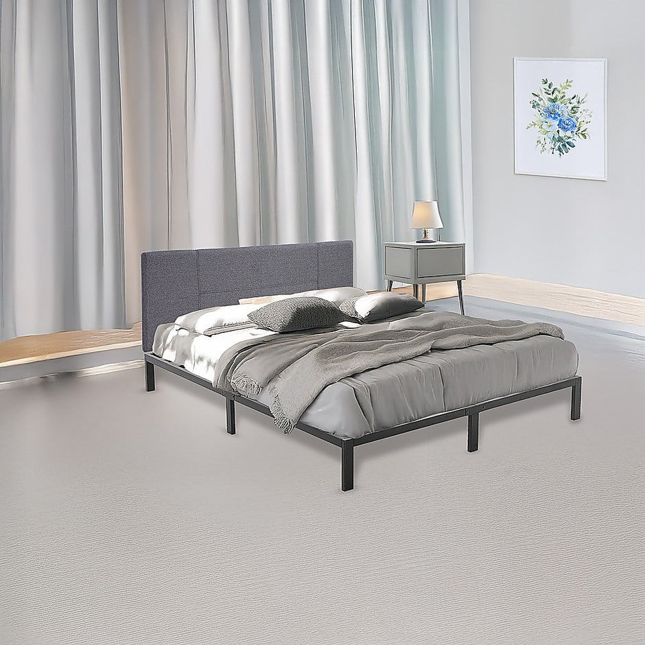 Queen Full Metal Bed Frame Base – Sturdy Steel Bed Base for Australian Mattress