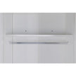 3 Door White Wardrobe – Gold Handles, Hanging Rail & Shelves