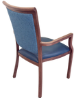 Harvey Dining Chair Stackable w Faux Leather Seat 95cm