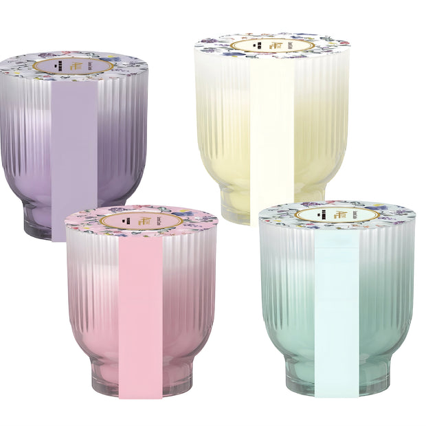 bulk 12 Jardin Floral Scented Candle 270g 4 Assort