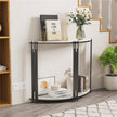 Half Moon Console Table Marble Semi-Circle Entrance Hall Table