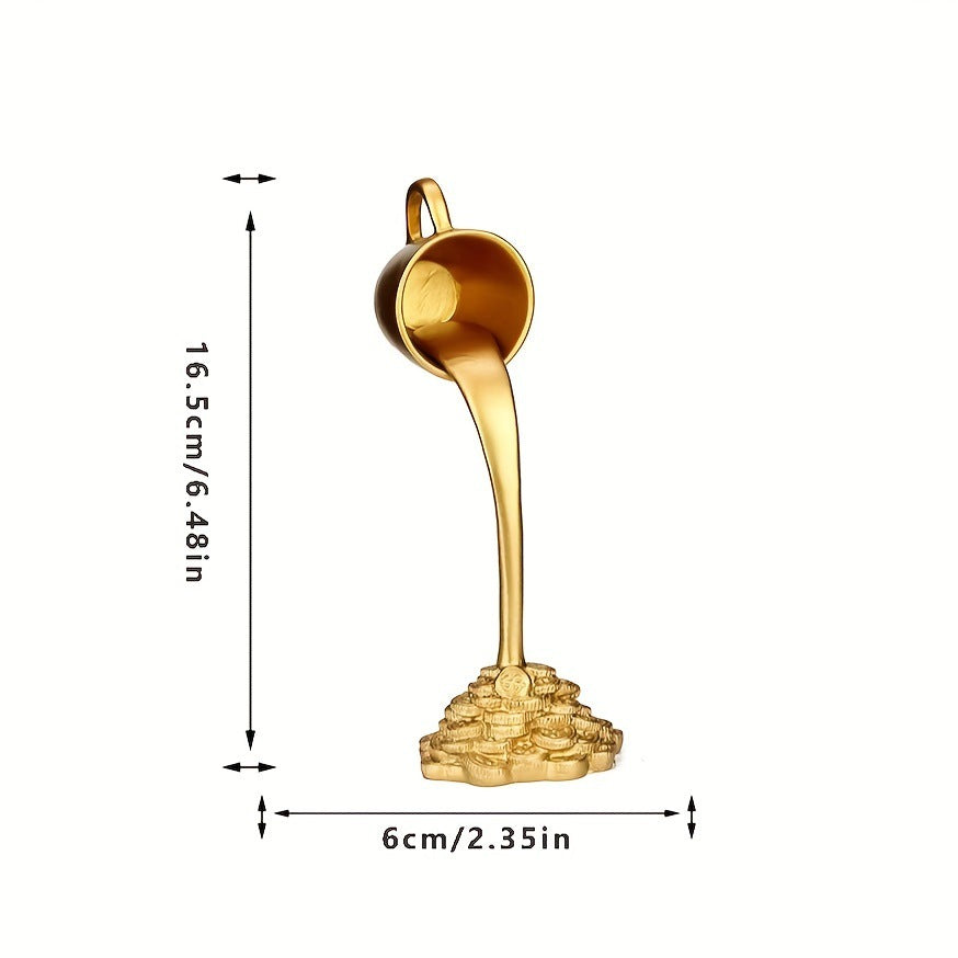 2 Pcs Glod Cup With Golden Spill