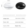 Black Mini USB Aromatherapy Diffuser with Flame Projection - Portable Humidifier for Home and Car Use