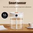 Green 2L Dual-Spray Ultrasonic Humidifier and Air Diffuser with Night Light - USB Powered, Quiet Operation, Smart Digital Display & Real-Time Humidity Sensor
