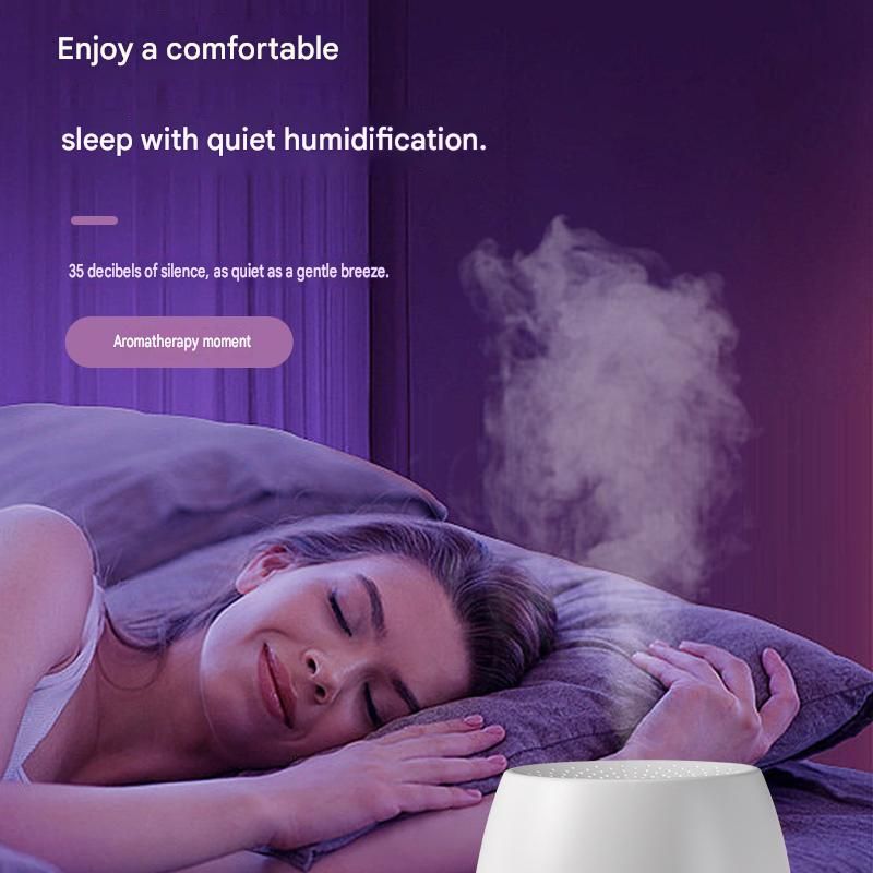 White Floral Shadow Aroma Diffuser 150ml Ultrasonic Aroma Diffuser Humidifier with Night Light – Essential Oil Fragrance Diffuser for Bedroom, Living Room, Office & Bathroom