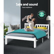 Artiss Bed Frame Queen Size Wooden White SOFIE
