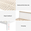 Artiss Bed Frame Double Size Wooden Platform with 2 Storage Drawers White PONY
