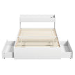 Artiss Bed Frame Single Size with Charging Ports and 2 Drawers AURA