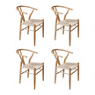 Levede 4x Dining Chairs Wooden Hans-2018816923311149056