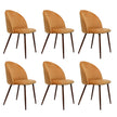 Levede 6x Dining Chairs Seat French-2006733383333449728