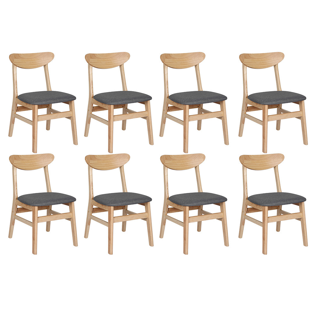 Levede 8xDining Chairs Kitchen Chair Nature-2006732724836110336