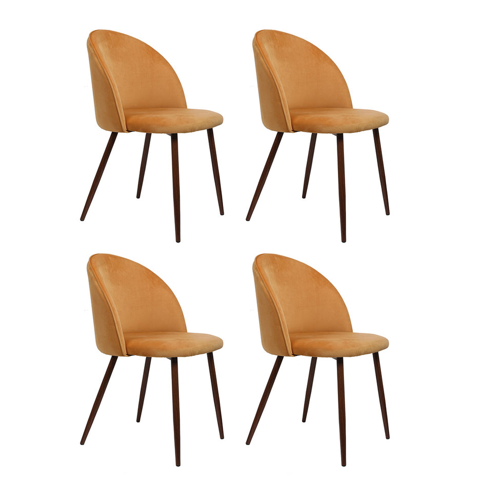 Levede 4x Dining Chairs Seat French Mustard-2006732721786851328