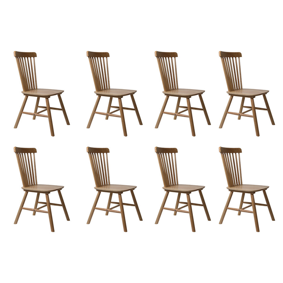 Levede 8x Dining Chairs Kitchen Windor Oak-2006732720021049344