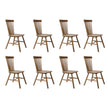Levede 8x Dining Chairs Kitchen Windor Oak-2006732720021049344