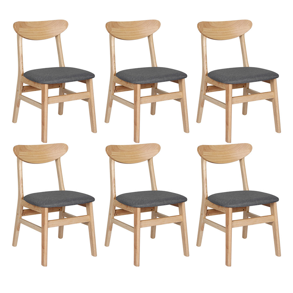 Levede 6xDining Chairs Kitchen Chair Nature-2006732724655755264