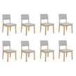 Levede Dining Chairs 8 Upholstered Kitchen Chair-2006732735992958976