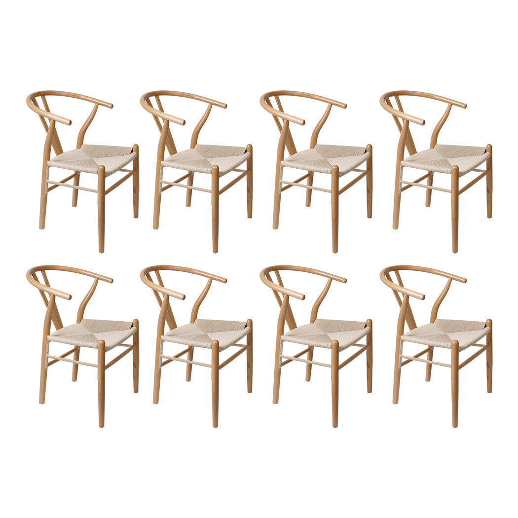 Levede 6x Dining Chairs Wooden Hans-2018816941006917632