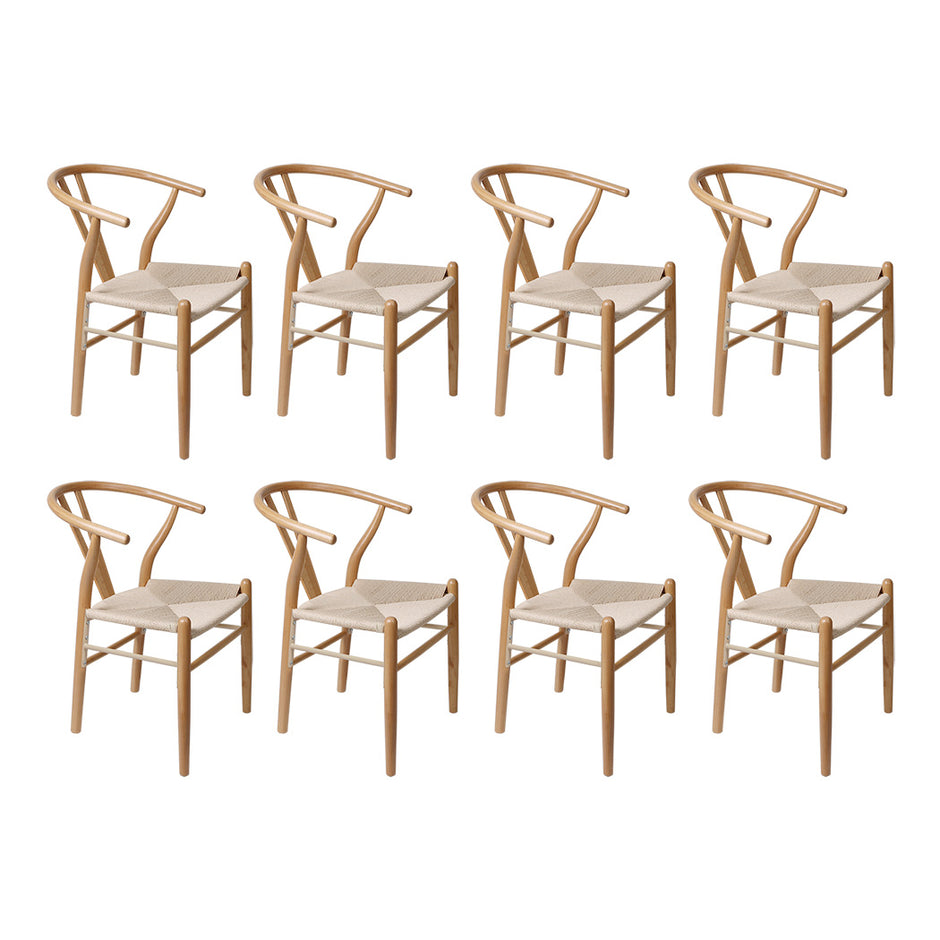 Levede 6x Dining Chairs Wooden Hans-2018816941006917632