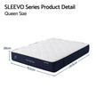 RoomSense Queen Mattress, 26cm Orthopedic Firm Mattress for Back Pain Relief, Pocket Spring Hybrid Mattress Queen Size for Home & Rental