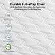RoomSense Queen Mattress, 26cm Orthopedic Firm Mattress for Back Pain Relief, Pocket Spring Hybrid Mattress Queen Size for Home & Rental